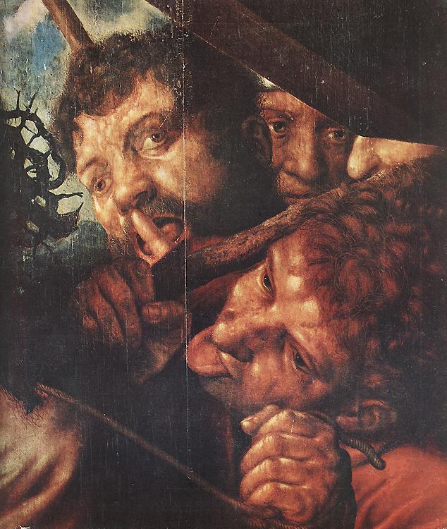 HEMESSEN, Jan Sanders van Christ Carrying the Cross (detail oil painting image